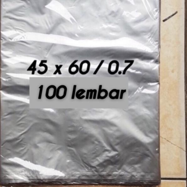

plastik packing olshop JUMBO SILVER 45x60 0.7 100 lembar