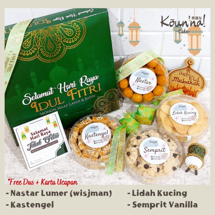 

NEW PAKET HAMPERS LEBARAN/PARCEL KUE KERING IDUL FITRI/NATAL/IMLEK ISI 4