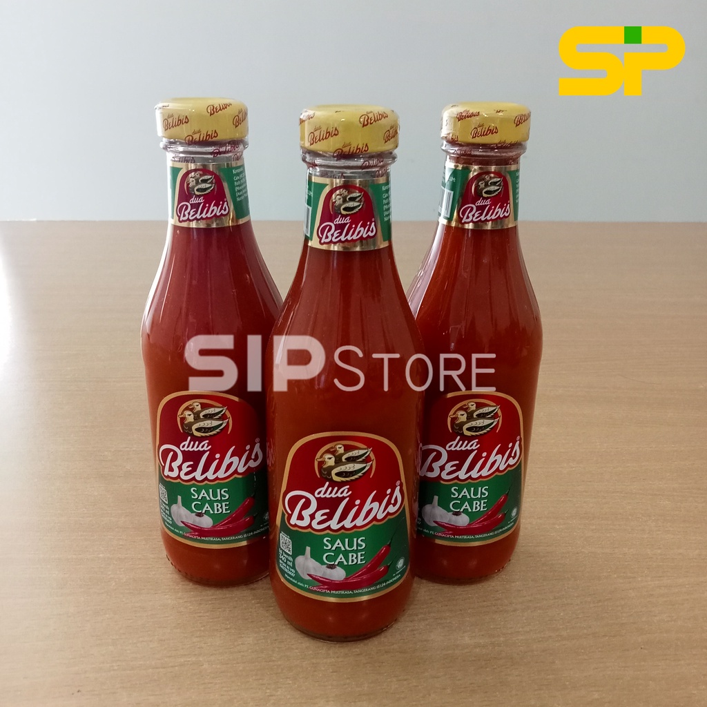 Saos Cabe DUA BELIBIS / Saus Sambal Hot Chili / Saus Cabe Belibis Botol 340 ml