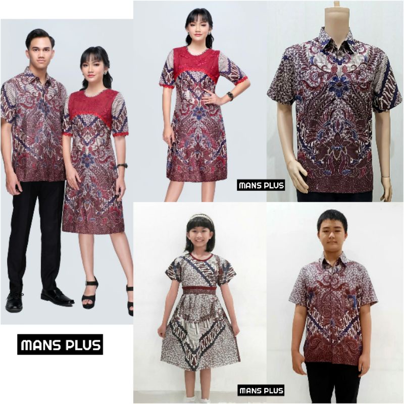 Dress Batik Modern Jumbo 4L-5L Kombinasi Brokat Tunik Batik Big Size XXXL SRN