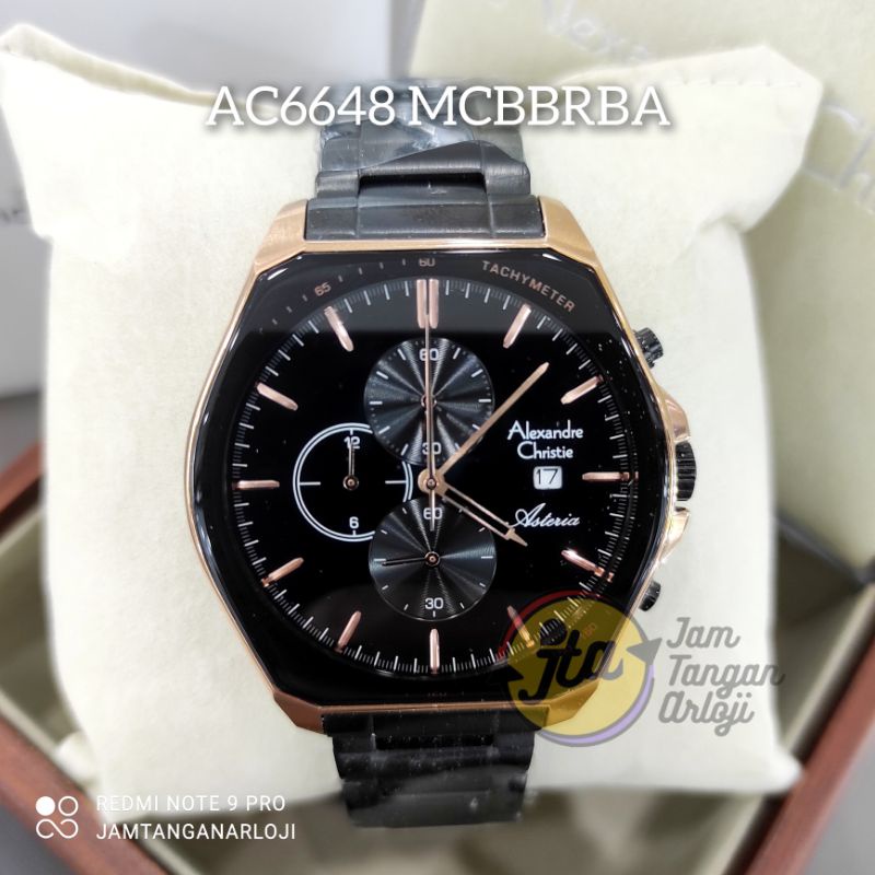 New Alexandre Christie AC6648 Jam Tangan Pria AC 6648 Original MCBBRBA