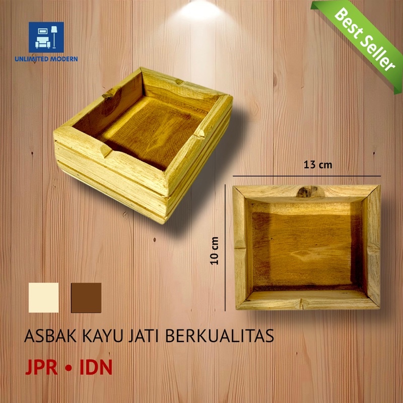 ASBAK KAYU / ASBAK KAYU JATI / ASBAK / SOUVENIR / KOLEKSI
