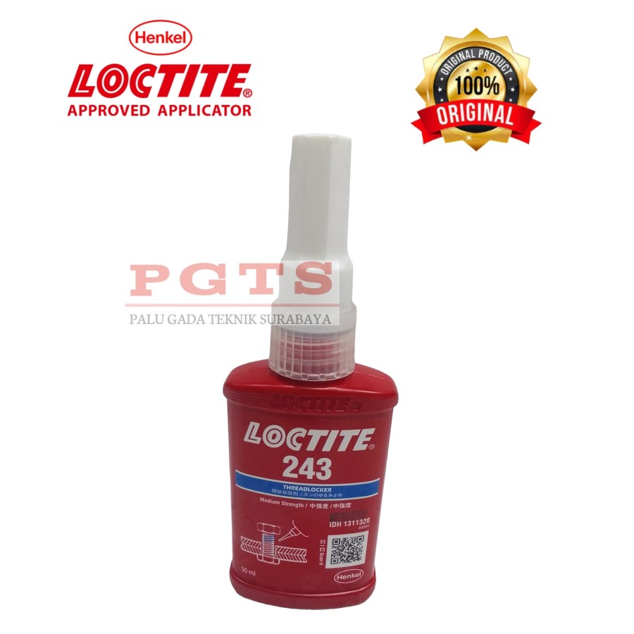 LEM BAUT LOCTITE 243 50ML THREADLOCKER / LOCTITE 243 50 ML LEM SEKRUP