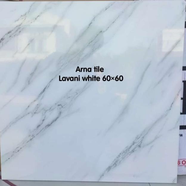 granit 60x60 Arna Lavani white glazed polished kw1