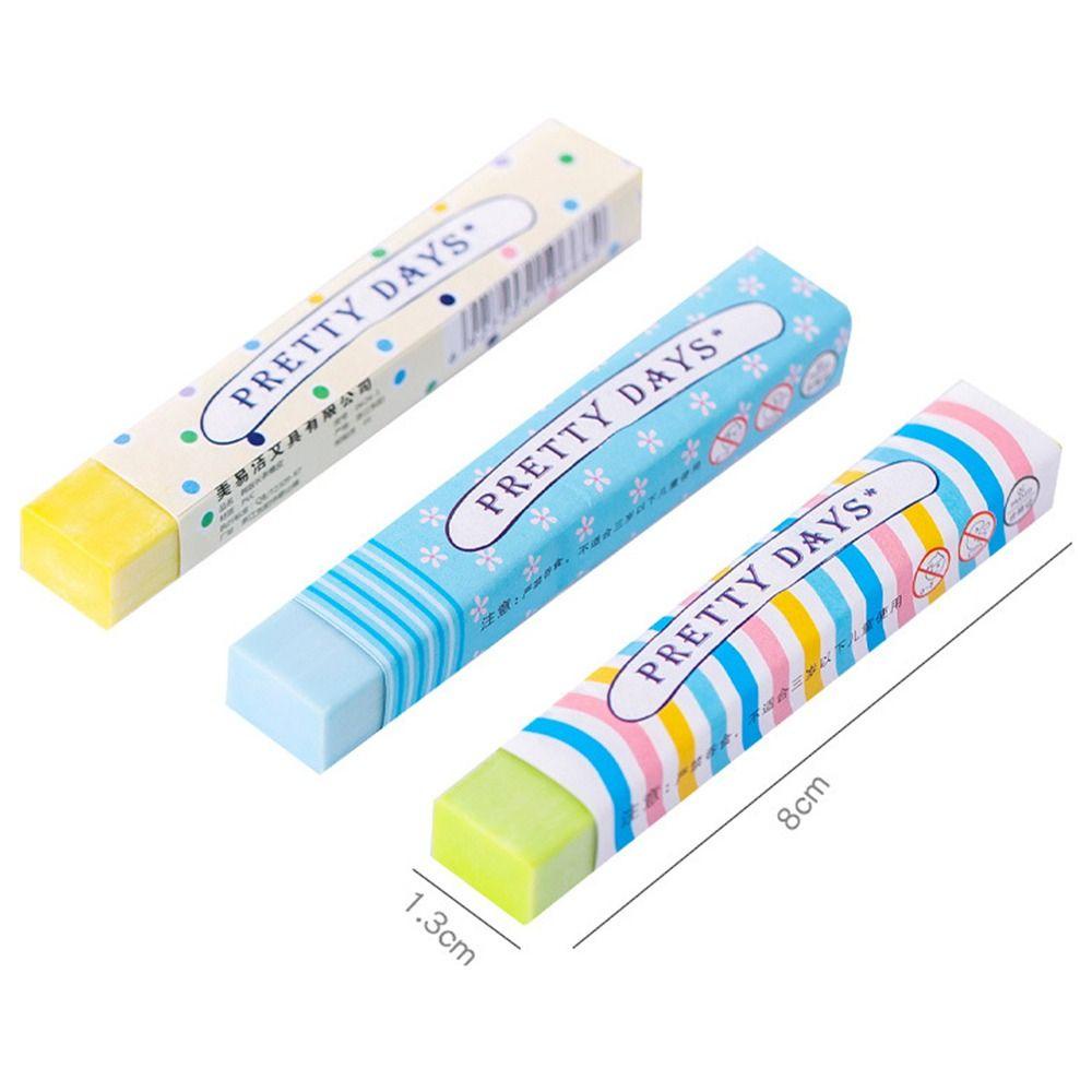 R-flower Long Strip Eraser Siswa Profesional Untuk Anak Kids Novelty Perlengkapan Kantor Sekolah