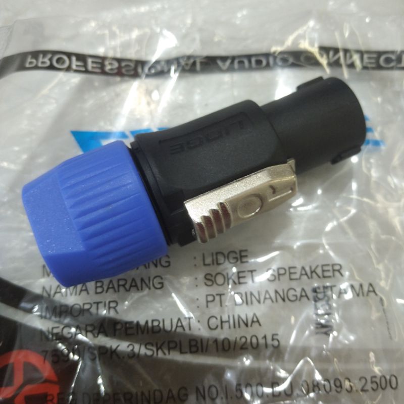 Jek spikon speakon speaker lidge 4 pin berkualitas