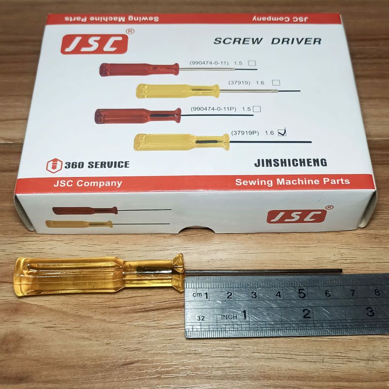 Obeng / screwdriver Jarum Obras- Kamkut Bulat 1,6mm Kuning