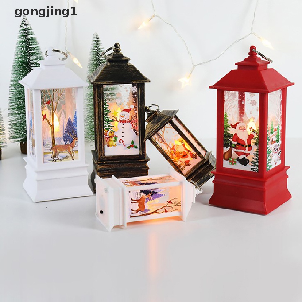 Ornamen Lampu LED Gantung Bentuk Santa Claus Elk Untuk Natal