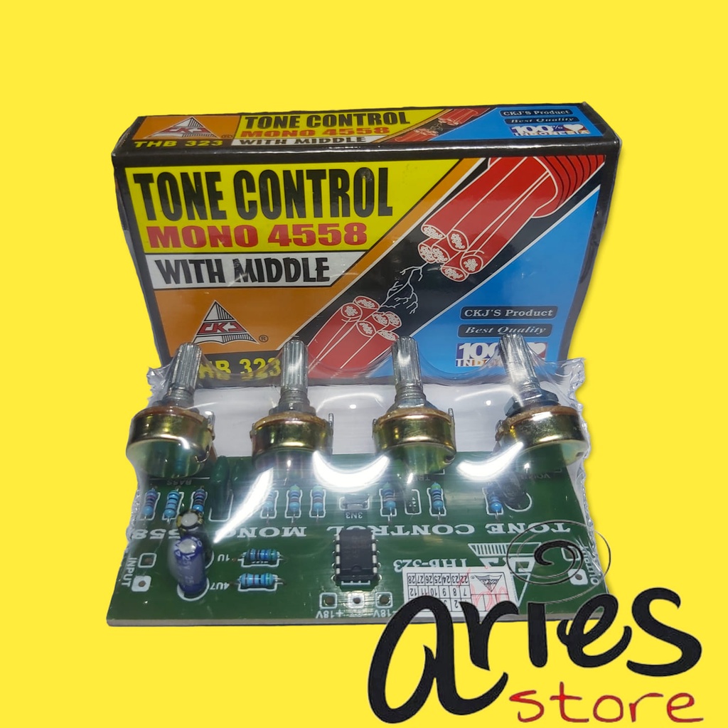 KIT TONE CONTROL MONO 4558 PLUS MIDDLE CKJ THB 323