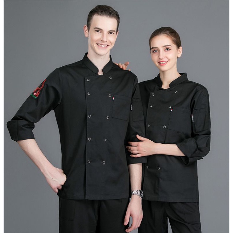 Chef Jacket Big Size Kancing double