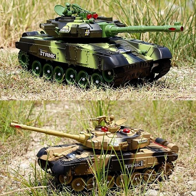 RC Mobil TANK MILITARY BESAR Mainan Remote Control Militer