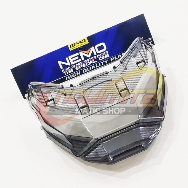 Mika Stoplamp NEMO Tutup Kaca Lampu Rem Belakang Smoke Honda Vario 160