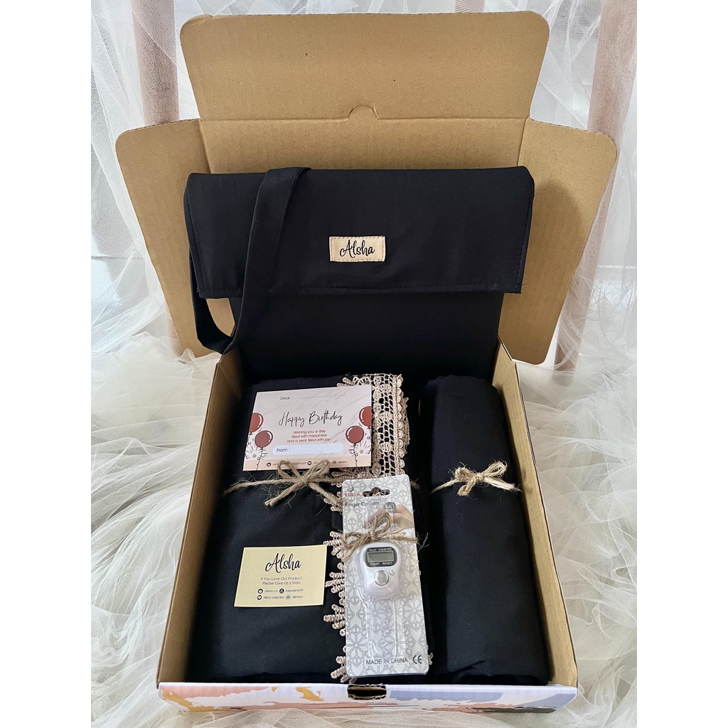 Hampers Mukena Dewasa Kado Mukenah Sultan 2 in 1 Gift Box