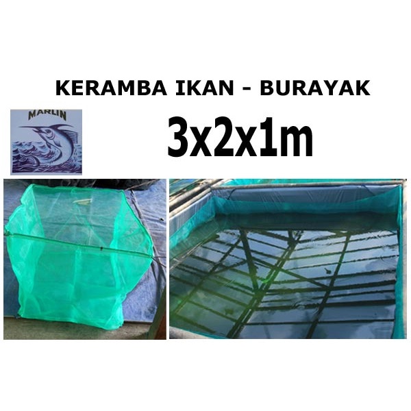 Keramba Ikan Burayak 3x2x1m