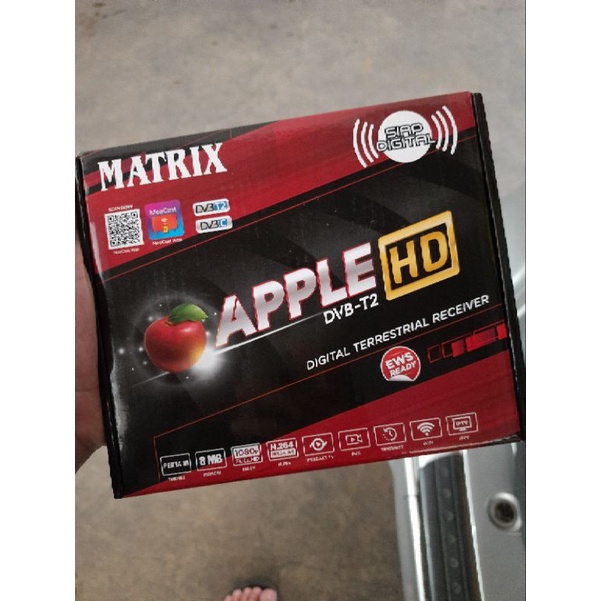 STB Matrix Apple DVB T2 Merah