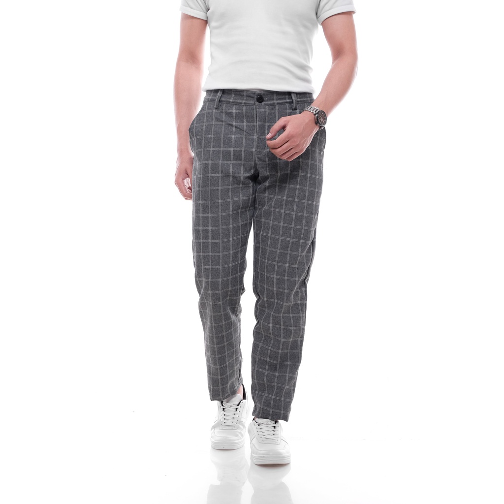 Celana Panjang Pria Kotak-kotak Tartan Terlaris OUT1