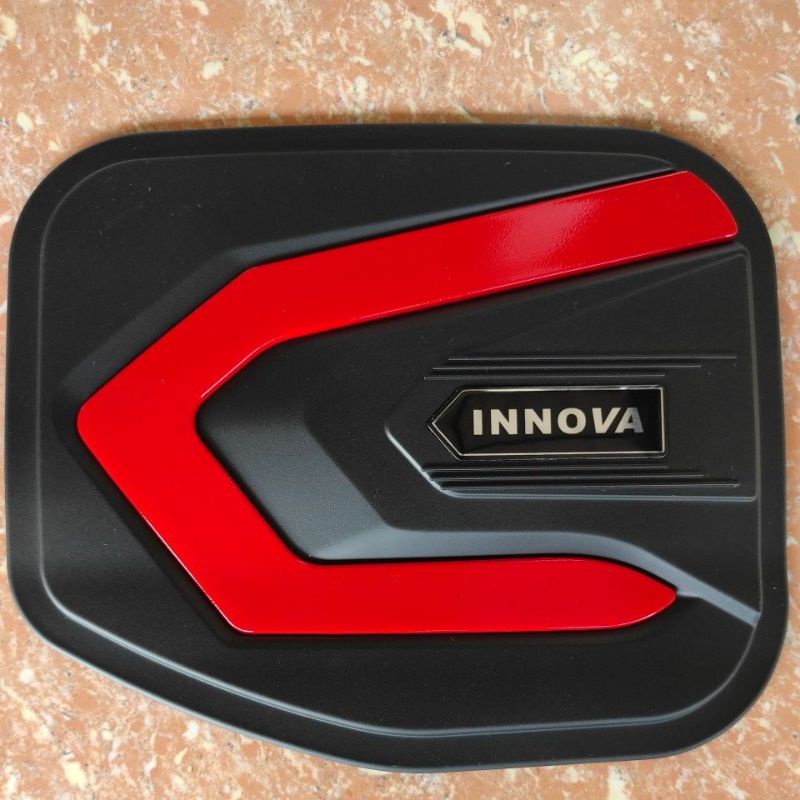 Tank cover tutup tangki BENSIN TOYOTA all new INOVA INNOVA REBORN 2016 sd 2023 ribon venturer 2022 2021 2020 2019 2018 2017  zenix hitam doff chrome crome carbon