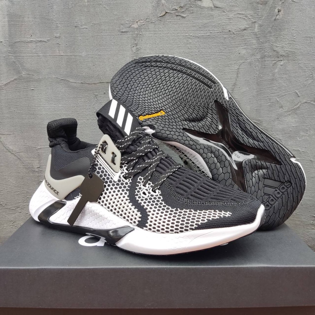 Sepatu Adidas Alphabounce Beyond Black White Import