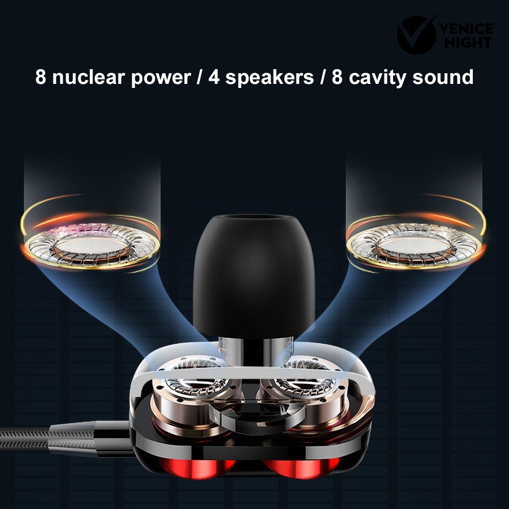 (VNEP) (Berkabel) Universal 3.5mm In-Ear HiFi Music Game Earphone dengan Mic Headset untuk Ponsel