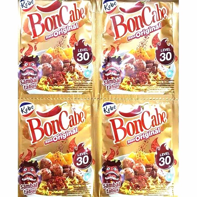 

Boncabe kobe 4.5 gram isi 12 sachet level 30