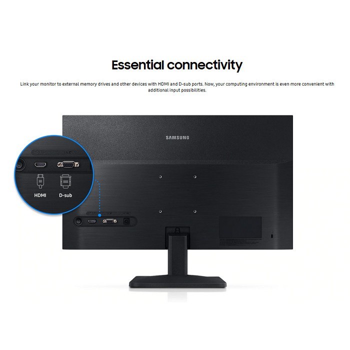 NEW Monitor Samsung 22in LS22A330NHE LED Full HD Output VGA + HDMI