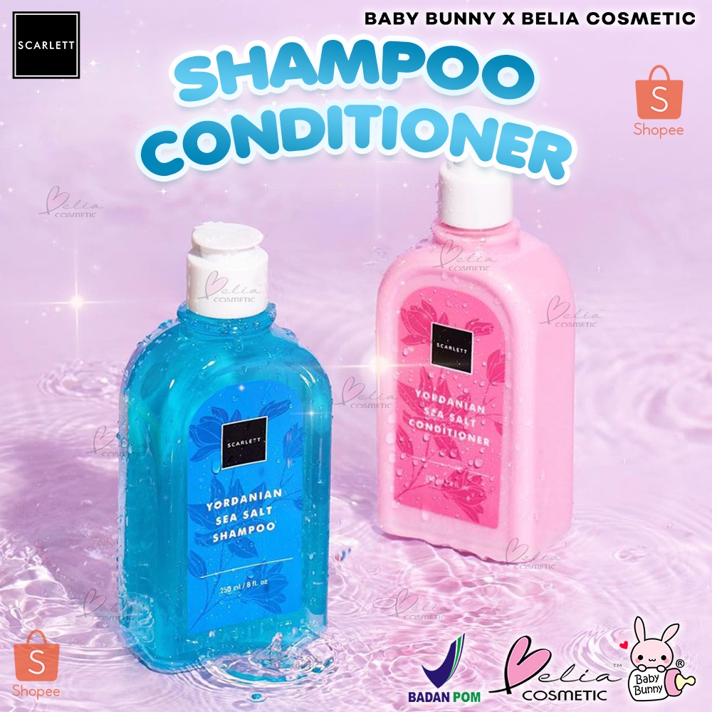 ❤ BELIA ❤ SCARLETT Whitening Shampoo dan Conditioner 250ml | Perawatan Rambut | BPOM