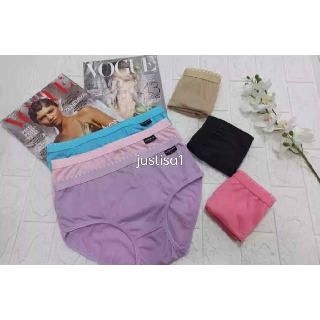 HN..TERMURAH..6 PCS CELANA DALAM IMPORT POLOS CELANA DALAM HONITING CELANA DALAM WANITA IMPORT