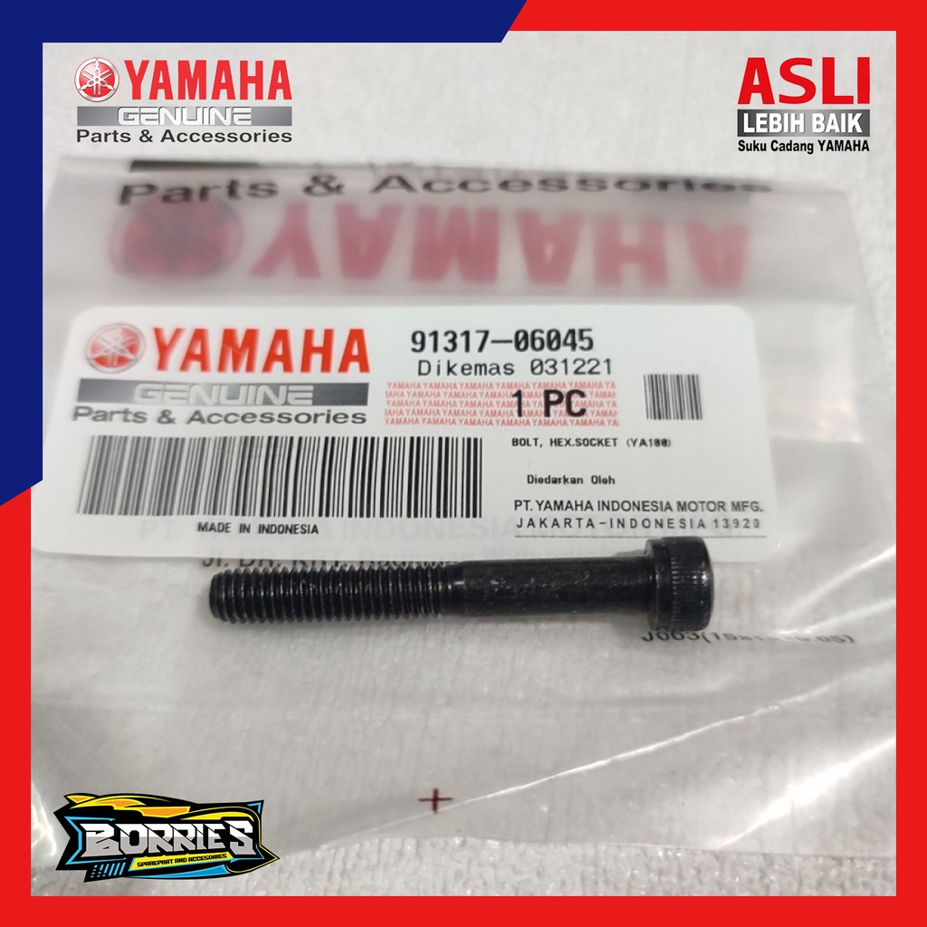 Baut Bandul jalu stang end grip Rxking Rx king Rxk Scorpio 91317-06045