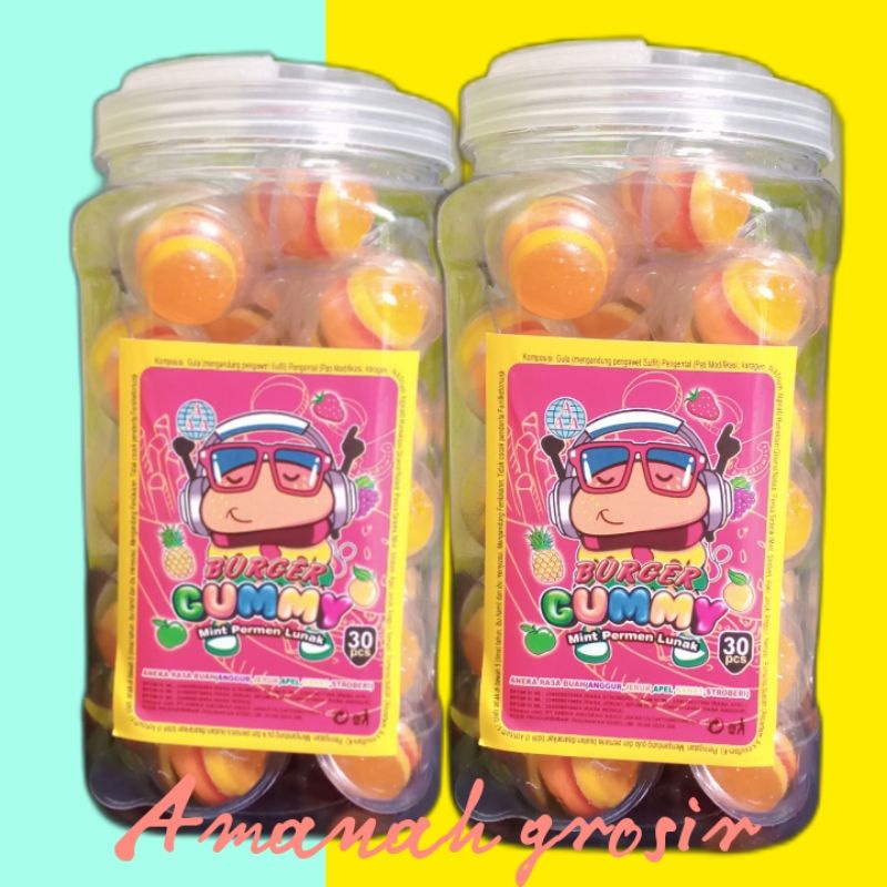 

Permen Gummy Burgers Permen lucu
