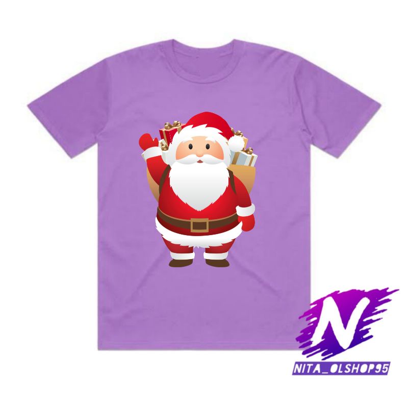 kaos anak baju anak natal tahun baru sinterklas