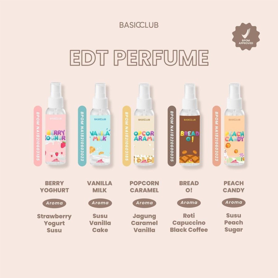 [READY] BODY MIST BY BASICCLUB X GEAMOORE BODYMIST BASIC CLUB VANILA POPCORN 100ML