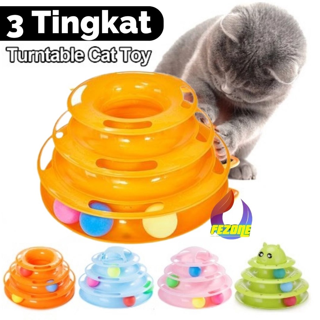 NOONA Mainan Kucing Tower Cat Circular Toy FEZONE