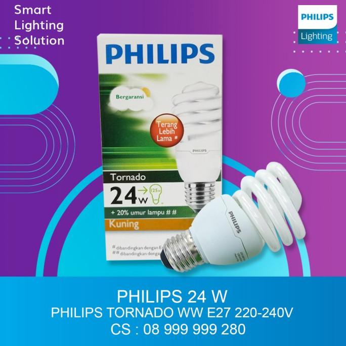 Lampu Philips Tornado 24W 24 Watt 24 W 24Watt Kuning