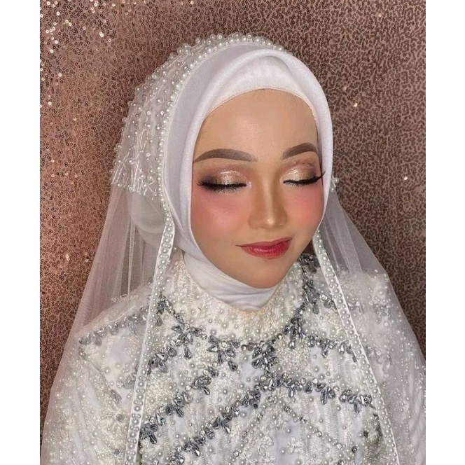 slayer pengantin / slayer mutiara tabur / veil pengantin / veil wedding / slayer pesta