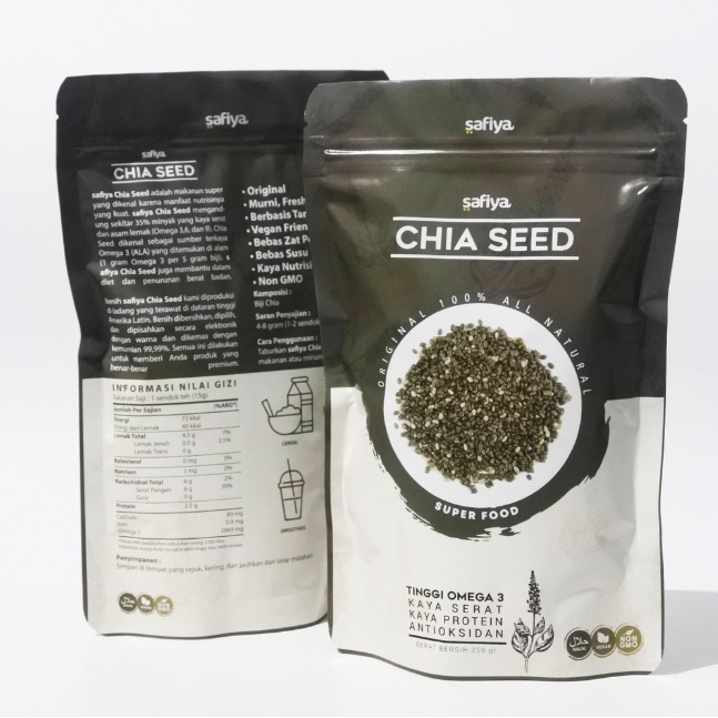 

Organic Black Chia Seed Premium Biji Chiaseed Original