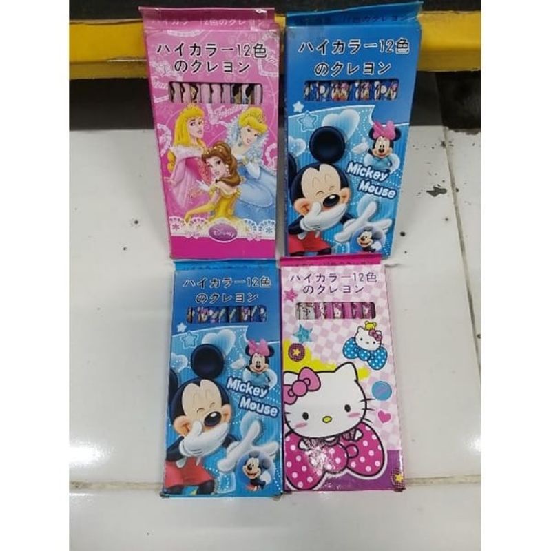 

PENSIL 12 WARNA PANJANG DISNEY FANCY BERKUALITAS / PENSIL WARNA PANJANG