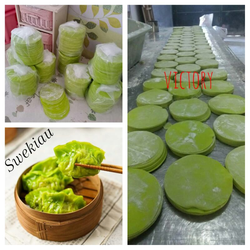 

Kulit Swekiau Gyoza Warna hijau