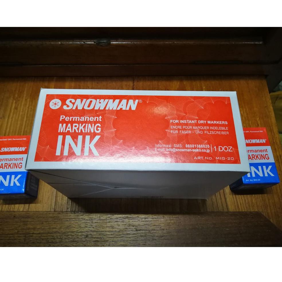 

ㅀ [LUSIN] REFILL TINTA SPIDOL PERMANEN SNOWMAN / ISI SPIDOL PERMANENT MIC SIAP KIRIM 3479 ♛