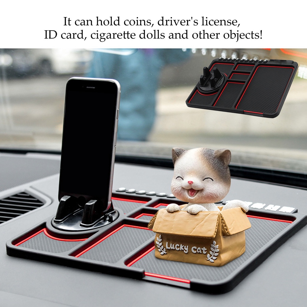 Alas Mobil Dashboard Anti Slip Dudukan Handphone/Mat Dashboard Mobil Anti Slip/Phone Holder Mat Mobil Dashboard