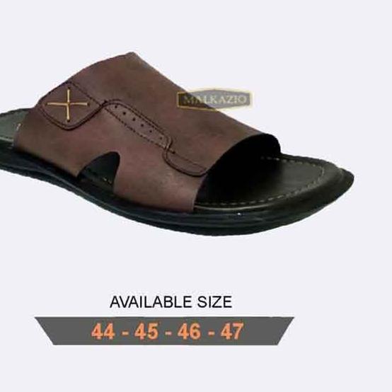 BIG SIZE Sandal Pria Ukuran Besar 44-45-46-47 Sendal Kulit Murah - 47
