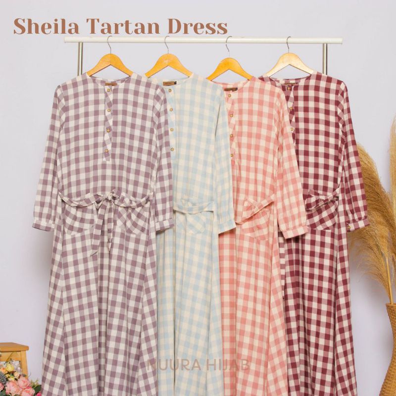 Sheila Tartan Dress by Nuura Hijab
