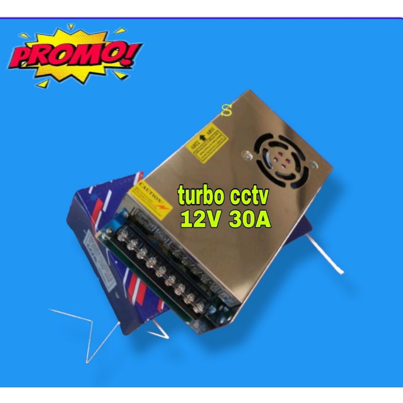 Power Supply 12V 30A SLIM +FAN PROMO 11.11