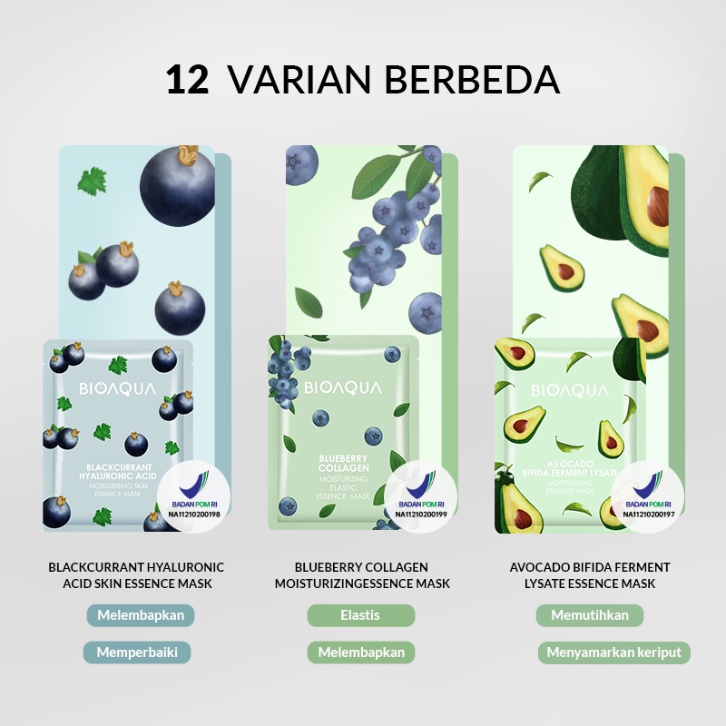 Sheet Mask MIX BIOAQUA Brightenning Moisturizing Masker Skin Care Hydrating Essence