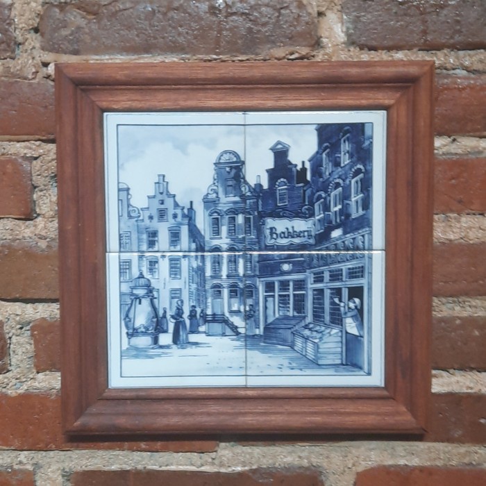 4 Tegel Panel Delft Holland