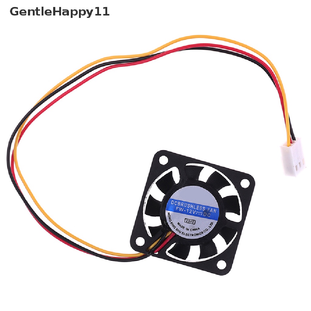 Gentlehappy 1Pc 4010 40MM 40 * 40 * 10kipas Pendingin 12V 0.8W 0.06A 3Pin Pendingin Heatsink Mini Fan id