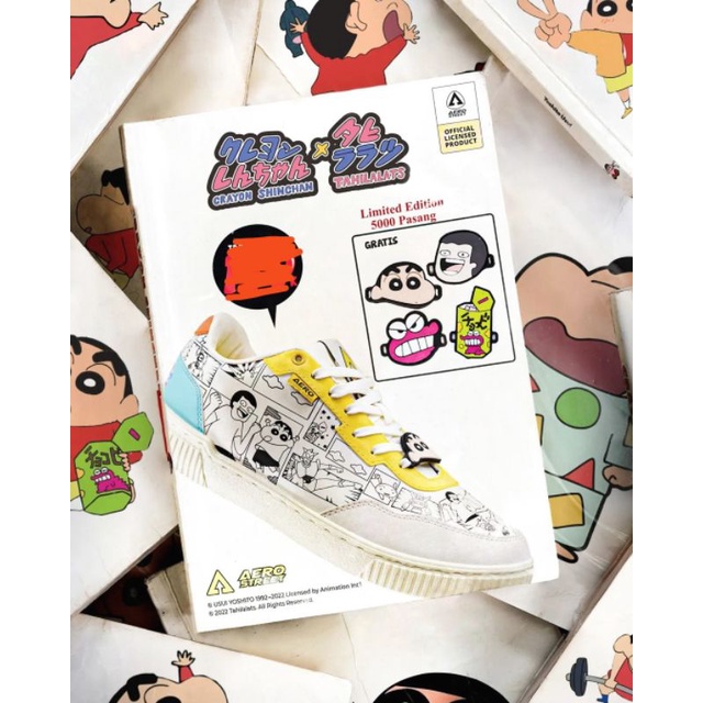 Aerostreet x sinchan x thailalats v1 sinchan shinnosuke sepatu senakers