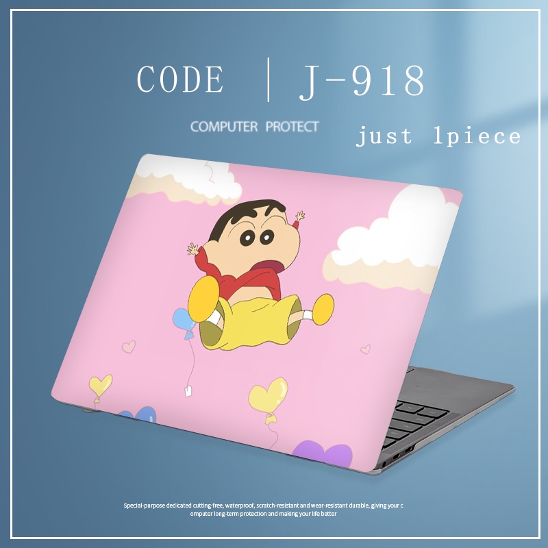 1pc Universal Bebas Potong COD Custom Stiker Kulit Laptop Untuk lenovo YOGA 14s YOGA C740 S740 14 &quot;15.6&quot; Notebook Komputer Decal Game Crayon Shin Chan Designs Covers