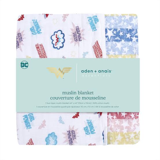 Aden Anais Muslin Blanket Wonder Woman - aden+anais selimut bayi cotton