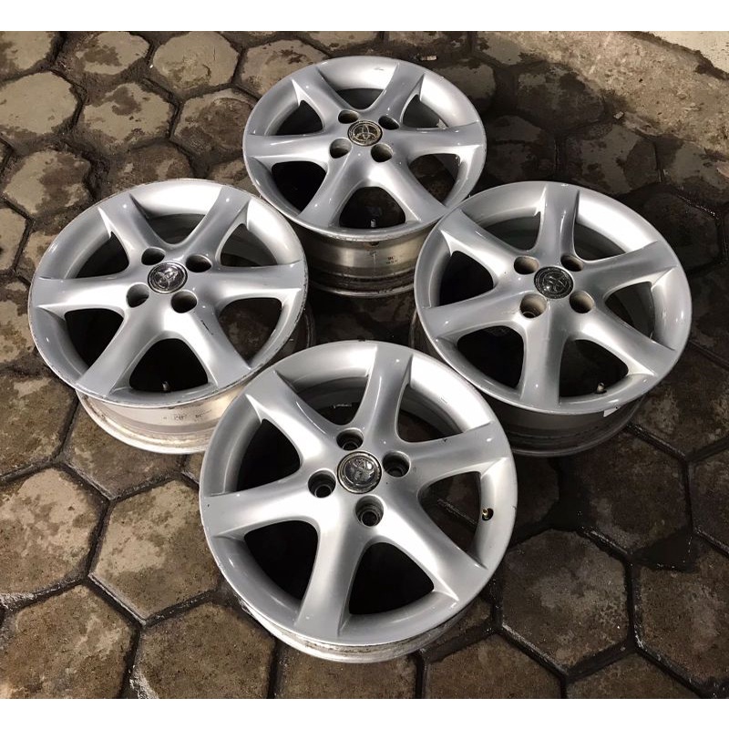 Velg second mobil Altis ring 15 lebar 5,5 et 45 pcd 4x100