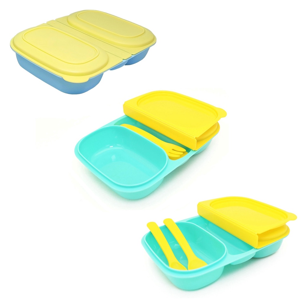 Kandila KDL022-14 Lunch Box Set Kotak Wadah Bekal Makan Botol Minum Komplit Lunchbox